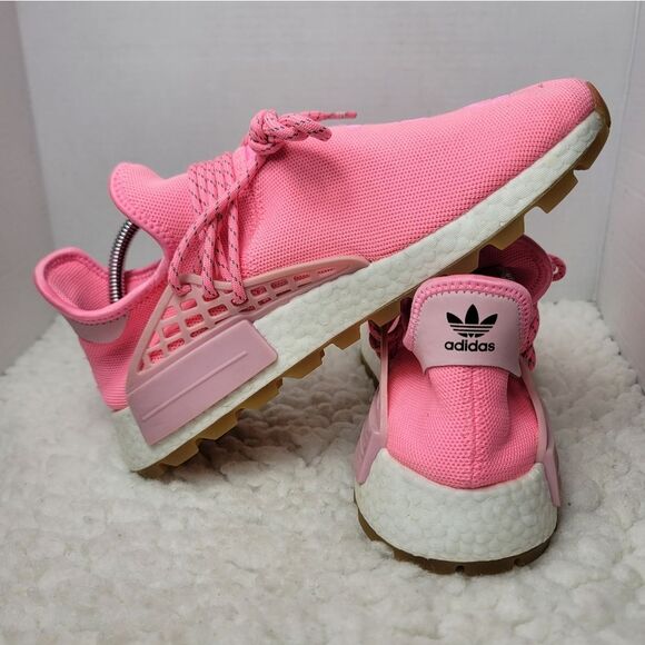 Pharell Williams × Adidas NMD Human Race Trail Sun Calm Mens Size 9 Pink Sneaker - Picture 5 of 10
